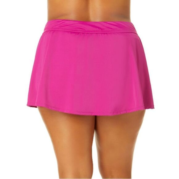 Swim Top & Mid Rise Split Skirt Bikini Bottom Swimsuit Bathing Suit Size 3X - Picture 14 of 16